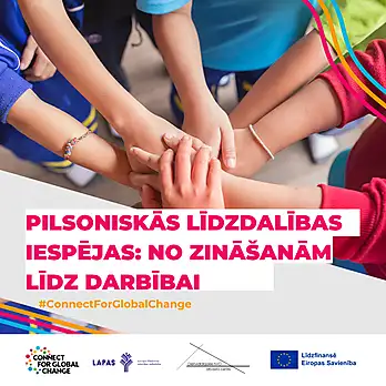 Sācies jauns starptautisks projekts: "Pilsoniskās līdzdalības iespējas: no zināšanām līdz darbībai"!